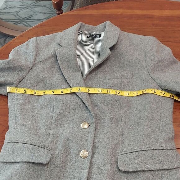 J. Crew Mercantile Gray Wool Schoolboy Blazer Sz 6 - Picture 10 of 13